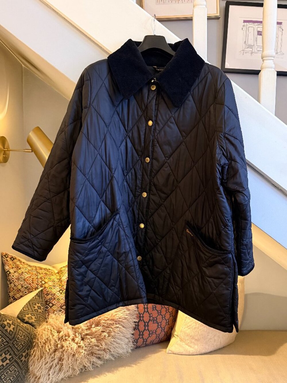 Barbour Liddesdale Quilted Jacket (Black, 1X)